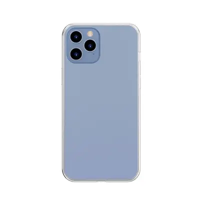 Togi ovitek s prilagodljivim okvirjem za iPhone 12 Pro Max Frosted Glass Case, bel