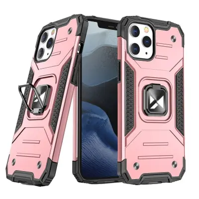 Armoured etui za iPhone 14 Pro Max, magnetno držalo Ring Armor, zlata