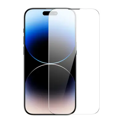 Celozaslonsko kaljeno steklo za iPhone 14 Pro Max z 0,3 mm pokrovom zvočnika