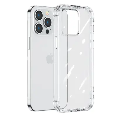 Ovitek za iPhone 14 Pro Max, oklepno ohišje s kljukicami, prozorno stojalo