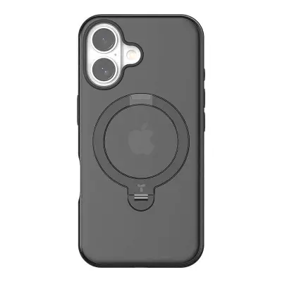 Ohišje Torras Ostand Spin za iPhone 16 Plus (črn)