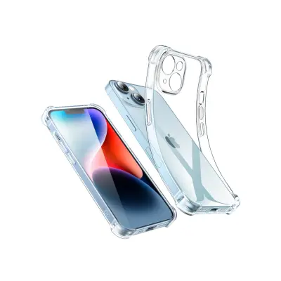 Prozoren zaščitni gel ovitek za iPhone 14 Plus z ojačanimi vogali