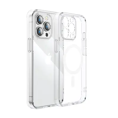 Magnetni ovitek za iPhone 14 Pro MagSafe 14D Magnetic Case prozoren
