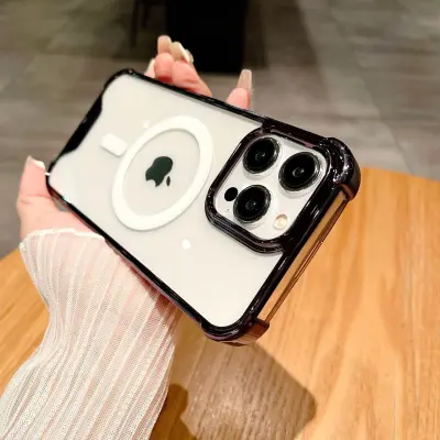 Elektronska magnetna torbica, odporna na udarce, za serijo iPhone 14 Black  iPhone 14