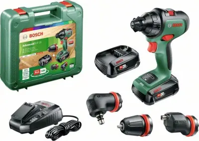 Bosch Home and Garden AdvancedDrill 18 2-vhoda-akumulatorski vrtalni vijačnik  18 V vklj. 2 akumulatorja\, vklj.  kovček\, vklj. polnilnik