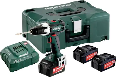 Metabo BS 18 LT SET 602102960 akumulatorski vrtalni vijačnik  18 V 4.0 Ah Li-Ion vklj. 3 akumulatorji\, vklj. polnilnik\, vklj.  kovček