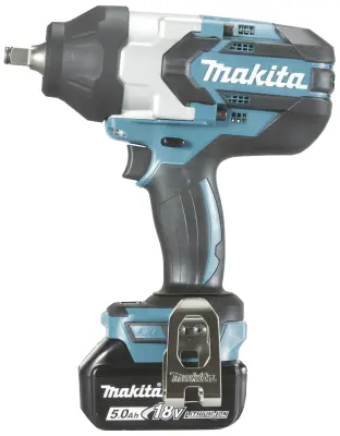Makita  DTW1002RTJ akumulatorski udarni vijačnik 1000 Nm  18 V Število vključenih akumulatorjev 2 5 Ah