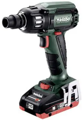 Metabo SSW 18 LTX 400 BL 602205800 akumulatorski udarni vijačnik 400 Nm  18 V Število vključenih akumulatorjev 2 4 Ah LiHD