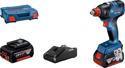 Bosch Professional GDX 18V-200 06019J2206 akumulatorski udarni vijačnik 200 Nm 18 V Število vključenih akumulatorjev 2 4.0 Ah Li-Ion vklj. 2 akumulato