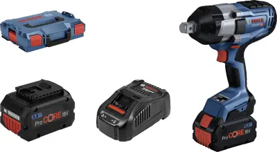 Bosch Professional GAL1880 L-Boxx 06019J8503 akumulatorski udarni vijačnik 1050 Nm 18 V Število vključenih akumulatorjev 2 5.5 Ah Li-Ion brezkrtačni,