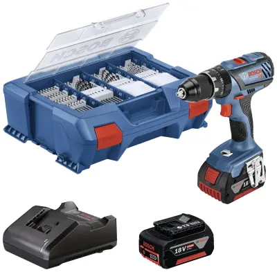 Bosch Professional GSB 18V-28  -akumulatorski udarni vrtalni vijačnik  vklj. 2 akumulatorja\, vklj.  oprema