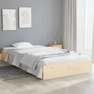 The Living Store Posteljni okvir trden les 90x200 cm - Posteljni Okvir