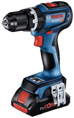 Bosch Professional GSB 18V-90 C -akumulatorski udarni vrtalni vijačnik brezkrtačni, vklj. Bluetooth modul, vklj. 2 akumulatorja, vklj. polnilnik, vklj