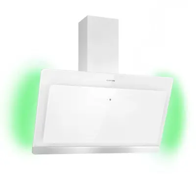 Klarstein Aurora 90 Smart, kuhinjska napa, Bela
