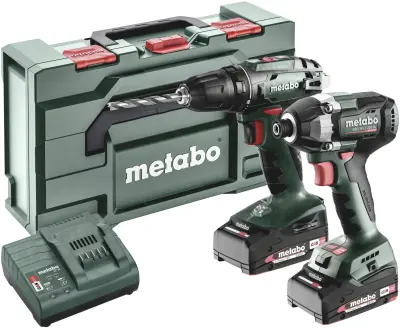Metabo BS+SSD200LTBL 685193000 akumulatorski vrtalni vijačnik\, akumulatorski udarni vijačnik  18 V 2 Ah Li-Ion vklj. akumulator\, vklj. polnilnik