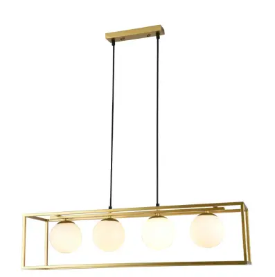 Viseča svetilka AVELIN 4 x E27 zlata IP20