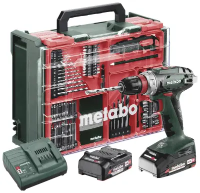 Metabo BS 18 Quick Set 602217710 akumulatorski vrtalni vijačnik 18 V 2 Ah Li-Ion brezkrtačni, vklj. 2 akumulatorja, vklj. kovček, vklj. polnilnik, vkl