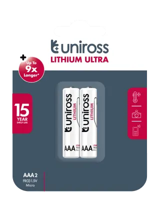 Baterija AAA litij ULIAAA2  (2 kom)