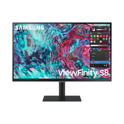 Monitor Samsung 68,6 cm (27,0") S27B800TGU 3840x2160 IPS 5ms HDMI 2xThunderbolt4 90W 3xUSB3.0 Pivot  sRGB99% RJ45 HDR10 ViewFinity S8