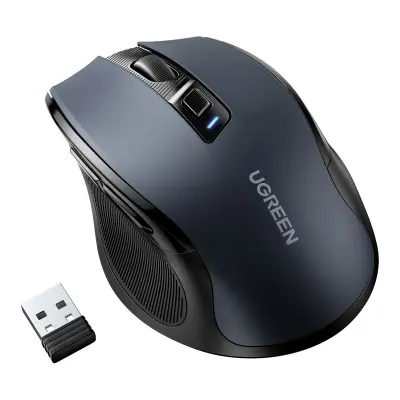 Optična miška brezžična miška USB 2.4GHz / Bluetooth 5.0 4000 DPI črna