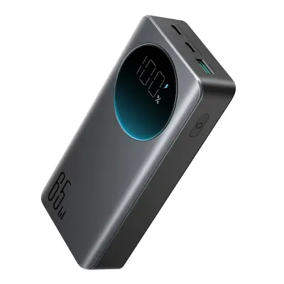 Digitalni power bank 20000mAH 65W 3A USB USB-C črn