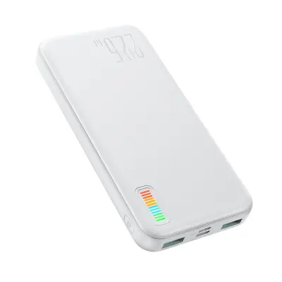 Powerbank 10000mAh Dazzling Series 22,5W bela