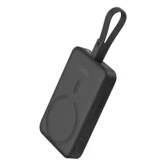Mini Powerbank MagSafe 10000mAh 20W z Lightning kablom za iPhone 0,3m črn