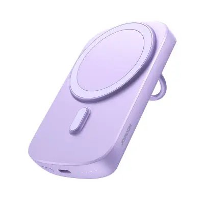 6000 mAh brezžični powerbank z 20 W induktivnim polnilnikom MagSafe, vijoličen