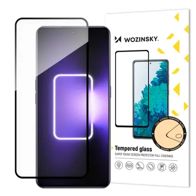 9H Celozaslonsko kaljeno steklo Realme GT Neo 5 / Realme GT3 s črnim okvirjem