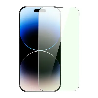 Kaljeno steklo za iPhone 14 Pro Max, cel zaslon, 0,3 mm Anti Blue Light