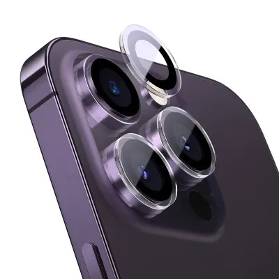 Kaljeno zaščitno steklo za kamero za iPhone 14 Pro / 14 Pro Max + komplet za montažo