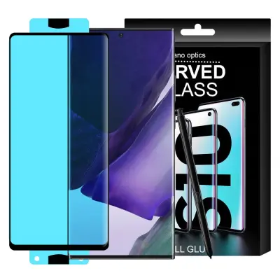 Steklena folija kaljeno steklo za zaslon z okvirjem Samsung Galaxy S21+ 5G 3D Edge Nano Flexi Glass črn