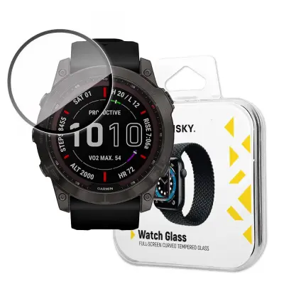 Hibridno zaščitno steklo za Garmin Fenix ​​​​7X črno
