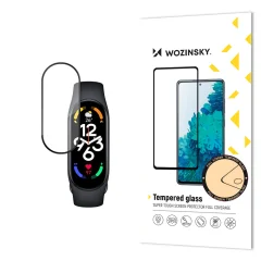 Kaljeno steklo za zaslon Xiaomi Mi Band 7 Full Glue s črnim okvirjem