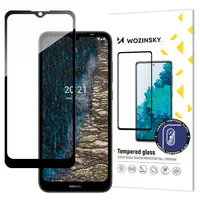 Celozaslonsko kaljeno steklo z okvirjem Nokia C20/C10 Full Glue black