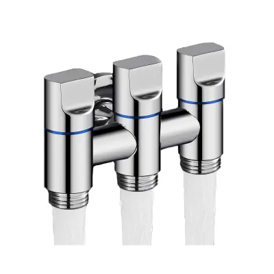 Trojni izpustni ventil - galvanizirano nerjaveče jeklo Silver