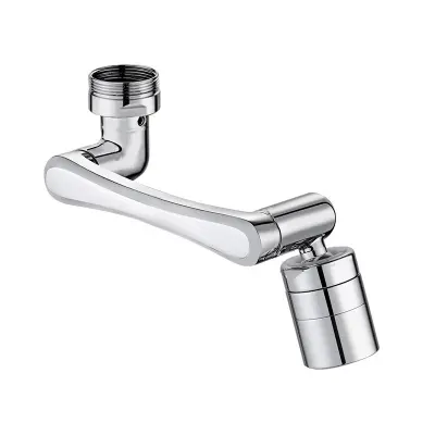 Raztegljiv prezračevalnik za pipo - novo - pipa z robotsko roko - dvojni izhod iz polnega bakra