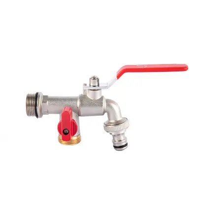 Zunanja pipa Enojni izhod, 3/4" moški dovod, 3/4" izhod Red