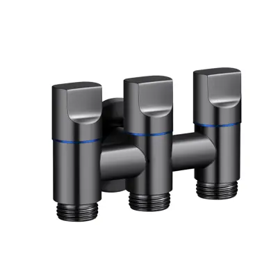 Trojni izpustni ventil - galvanizirano nerjaveče jeklo Grey