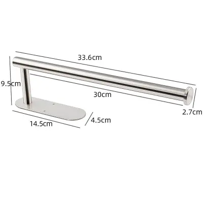 Samolepilno držalo za papirnate brisače za kuhinjo Silver