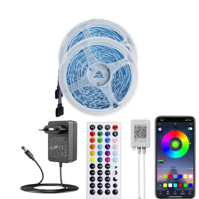 24V 5M LED trakovi s krmilnikom Bluetooth s 44 tipkami