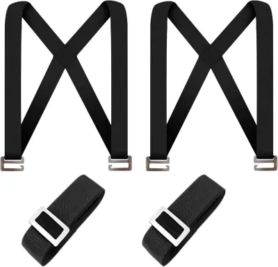 Nosilni trakovi za dvigovanje težkih predmetov (2 kom.) Black