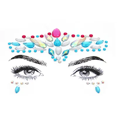 Festival Face Jewels Stickers Nalepke Rhinestones   Model 1