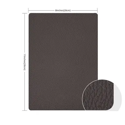 Samolepilni našitek iz PU usnja coffee