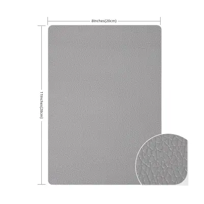 Samolepilni našitek iz PU usnja LightGrey