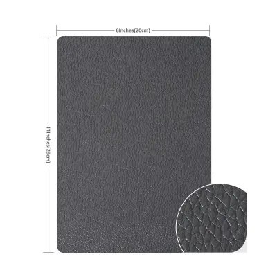 Samolepilni našitek iz PU usnja DarkGrey