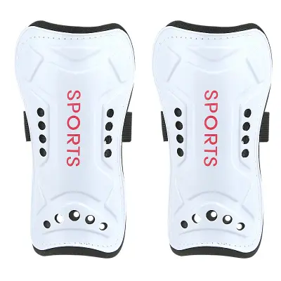 Mladinski ščitniki za goleni nogomet s trakom White