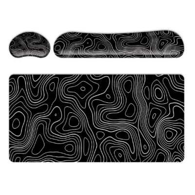 Set mehkih ergonomskih podlog za miško z naslonom za zapestje na tipkovnici   Model 1