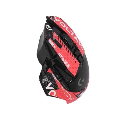 Nalepka kože miške za Logitech G502 (polovična pokritost) Red
