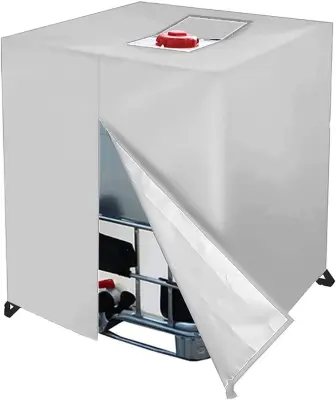 Srebrna prevleka z zadrgo za rezervoarje za vodo - 210D Oxford tkanina